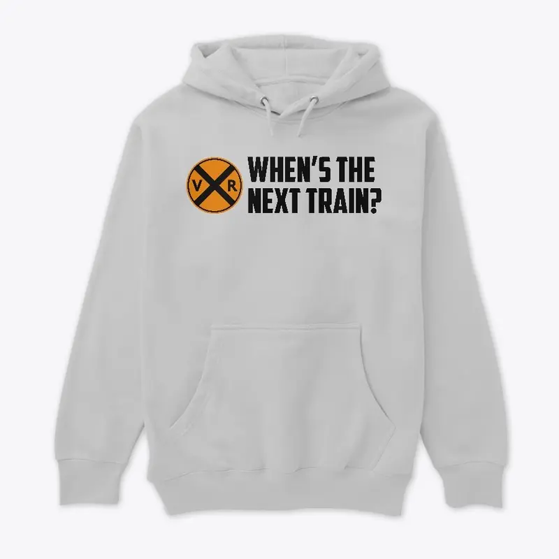 When's the Next Train Sticker/Apparel