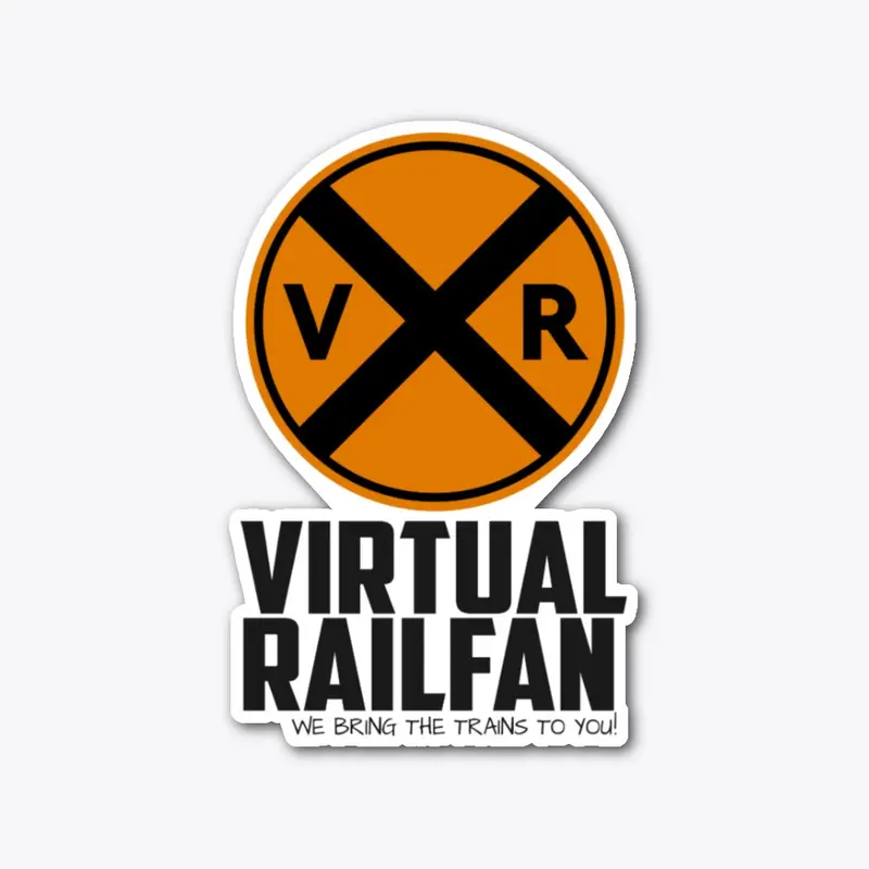 Virtual Railfan Logo Sticker